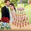 Wikineon 4 Tier Acrylic Cupcake Stand, Premium Cupcake Holder, Acrylic Cupcake Tower Display Cady Bar Party D¨¦cor a Display for Pastry - 2 of 4