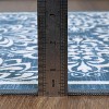 Washable Runner or Area Rug, Modern Floral Design, Low Pile, Non-Slip Rubber Back, Foldable for Hallway, Kitchen, Laundry - 4 of 4