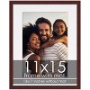PosterPalooza | Brown Frame with White Photo Mat, UV Acrylic Front, Foam Board Backing, 60 Sizes Available - 2 of 4