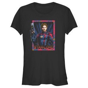 Juniors Womens Guardians of the Galaxy Vol. 3 Star-Lord Square T-Shirt - 1 of 4