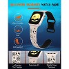 HTUTWOO Halloween Engraved Band Compatible with Apple Watch Band 38/40/41mm for Women Men, Two-Tone Strap for iWatch Series Ultra SE - 3 of 4