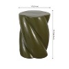 JONATHAN Y Yves 18" Modern Minimalist Rope Twist Ceramic Indoor/Outdoor Garden Stool - 3 of 4