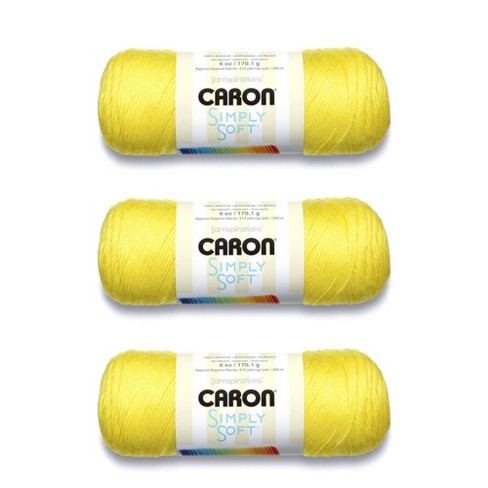 Caron Simply Soft Berry Blue Brites Yarn - 3 Pack of 170g/6oz