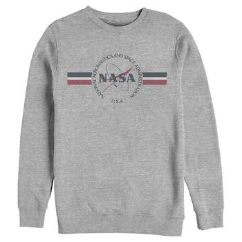Men's NASA Red White And Blue Banner Logo Sweatshirt