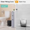 Trash Can, 1.3 Gallon Stainless Steel Trash Can with Soft-close Lid, Step-on Wastebin with Removable Inner Bucket for Kitchen Bathroom Office - 4 of 4