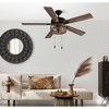 52" LED 5-Blade Dixsie Woodgrain Caged Farmhouse Lighted Ceiling Fan - River of Goods: Reversible Motor, Pull Chain - 3 of 4