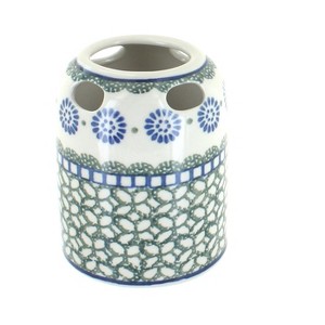 Blue Rose Polish Pottery 575 Ceramika Artystyczna Toothbrush Holder - 1 of 1