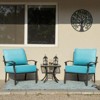 Belord 6" Outdoor Cushion Set, 28D High Density Sponge Replacement Patio Furniture Cushion with Removable Cover, Waterproof & Fade Resistant - 4 of 4