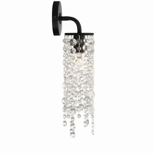Crystorama Lighting Gabrielle 1 - Light Sconce in  Matte Black - 1 of 3