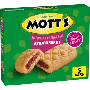 Mott's Soft Baked Strawberry Filled Snack Bars - 6.55oz/5ct - 1 of 4