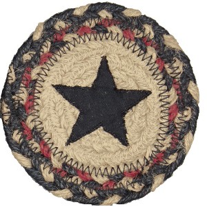 Colonial Star Jute Coaster Set of 6 - 1 of 3
