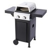 2-Burner Propane Gas BBQ Grill, Pizza Box, 24600BTU Output With Wire Enamel Cooking Grids For Outdoor Barbecue,Hanging Basket, Stainless Steel - 2 of 4