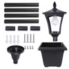 LamQee 1-Light 63 inch LED Solar Post Light Complete Solar Powered Outdoor Post Light Floor Lamp Exterior Garden Lights for Pathway Patio - 4 of 4