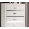 31" Engineered Wood Contemporary Two-Tone dressers Chest with Wooden Legs and Nickel Bar Pulls - 3 of 4