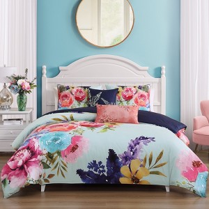 Bebejan Aqua Fiesta 100% Cotton 5 Piece Reversible Comforter Set - 1 of 4