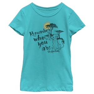 Girl's Lion King Simba Never Forget Who You Are T-Shirt - 1 of 4