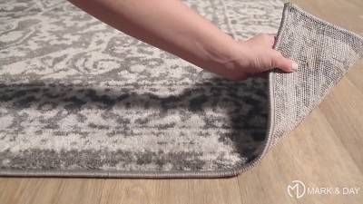 Emma Sky Blue Synthetic Fur 6'7" Square Area Rug