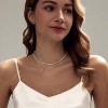 14K Gold Plated Tennis Necklace - 3mm Butterfly Rhinestone Choker for Women - 4 of 4