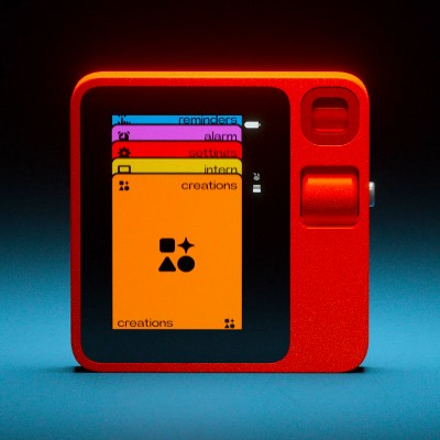 Rabbit r1 AI Voice-Activated Gadget w/ AI Note Taker, Vibe Coding