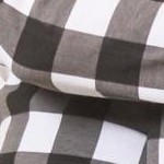 plaid black & white