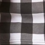 plaid black & white