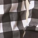 plaid black & white