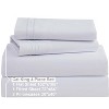 Clara Clark Bed Sheets, Premier 1800 Series 4 Piece Bed Sheet Set, Deep Pocket Luxury Soft Bedding Sheets & Pillowcases - 2 of 4