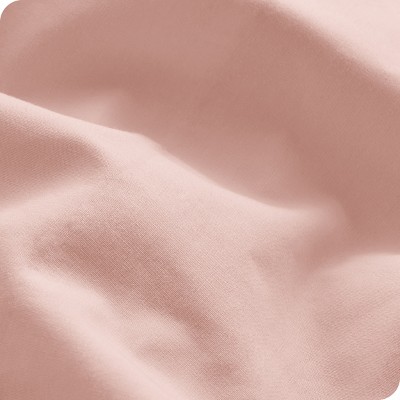Luxurious Organic Cotton Percale Queen Sheet Set in Dusty Pink