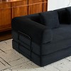 77.95" Modern Convertible Sleeper Sofa Bed with Pillows, Features No-Assembly & Steel Frame Support for Living Room -3irtyhousy - 3 of 4
