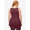 ellos Plus Size Long Sleeveless Tank - 3 of 4