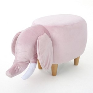 Rosie Elephant Ottoman Pink - Christopher Knight Home