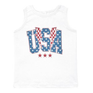 The Juniper Shop USA Checkered Lightning Toddler Tank - 1 of 4