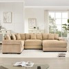 Oversized Cloud Modular Sectional Couch,Convertible Sectional Couches Deep Seat Extra-Wide Armrests - 2 of 4