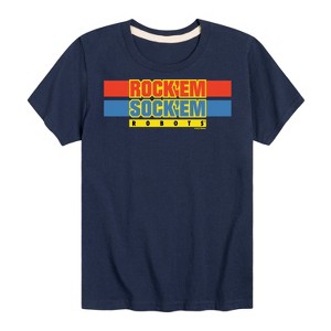 Boys' - Rock 'Em Sock 'Em Robots - Rock 'Em Sock 'Em Logo Short Sleeve Graphic T-Shirt - 1 of 4