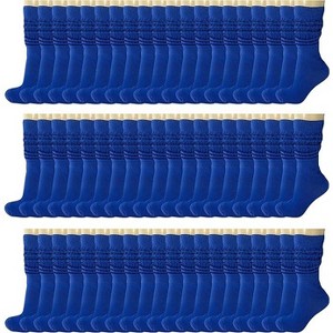 120 Pairs Extra-Long Heavy Slouch Socks – Women's Shoe Size 5-10, Cotton Blend, Retro 80s Style - 1 of 1