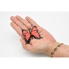 Collectible Wildlife Gifts | Butterfly, Red, flexible, Very Nice Rubber Reproduction   2"     F1654 B74 - 2 of 4