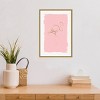 16" x 23" Graceful Bird I by Eva Watts Framed Canvas Wall Art - Amanti Art: Minimalist Flamingo Decor - image 4 of 4