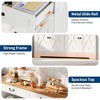 57 Inch Farmhouse Buffet Cabinet with 4 Doors & 2 Drawers, Adjustable Shelf Storage Sideboard for Living Room, Dining Room, White - 3 of 4