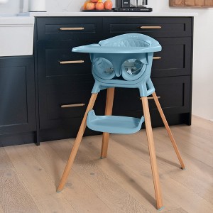 Evrloop 3-in-1 High Chair - Sustainable Design that Grows with Your Child - Nantucket Blue - 1 of 4