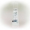 Indoor/Outdoor Hurricane Lantern with LED Lights and Timer Cool White - Alpine Corporation - 4 of 4