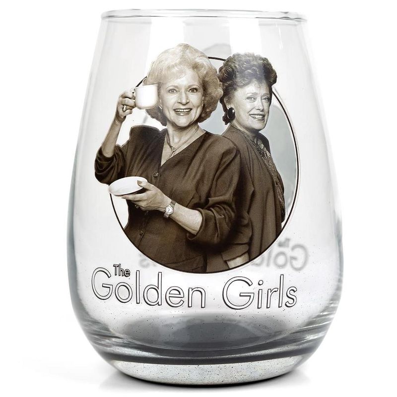 Just Funky The Golden Girls Black and White Stemless Wine Glass - 16-Ounces, 2 of 7