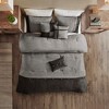 Lycvki Grey 7 Piece Faux Suede Comforter Set - 4 of 4