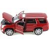 2017 Cadillac Escalade with Sunroof Red Metallic 1/24-1/27 Die Cast Model Car by Welly - 2 of 4