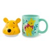 Silver Buffalo Disney Winnie the Pooh Ceramic Mug With Sculpted Topper | Holds 18 Ounces - image 2 of 4