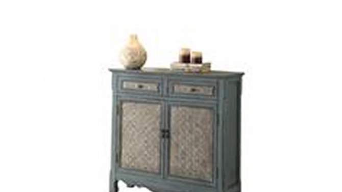 Console Table Antique Blue - Acme Furniture, 2 of 8, play video