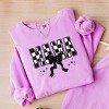 Simply Sage Market Mama Checkered Coquette Lightweight Garment Dyed Sweatshirt - 3 of 4