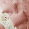 Peace Nest Linen Cotton Blend Duvet Cover Set, Durable, Breathable & Moisture-Wicking, 3 Piece Bedding Set with Pillow Shams - 3 of 4