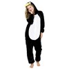 Aoibox Unisex Adult Penguin Onesies - Soft Warm One-Piece Animal Pajamas, Cute Cosplay Costume for Sleepwear Party Halloween - 2 of 4