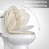 Whizmax Toilet Seat with Slow Soft Close - Easy to Install and Clean, Never Loosens - 3 of 4