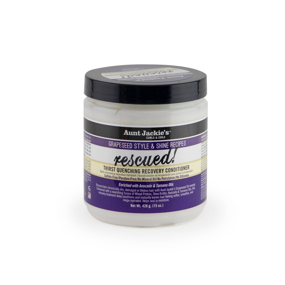Photos - Hair Product Aunt Jackie's Rescued Thirst Quenching Recovery Conditioner - 15oz